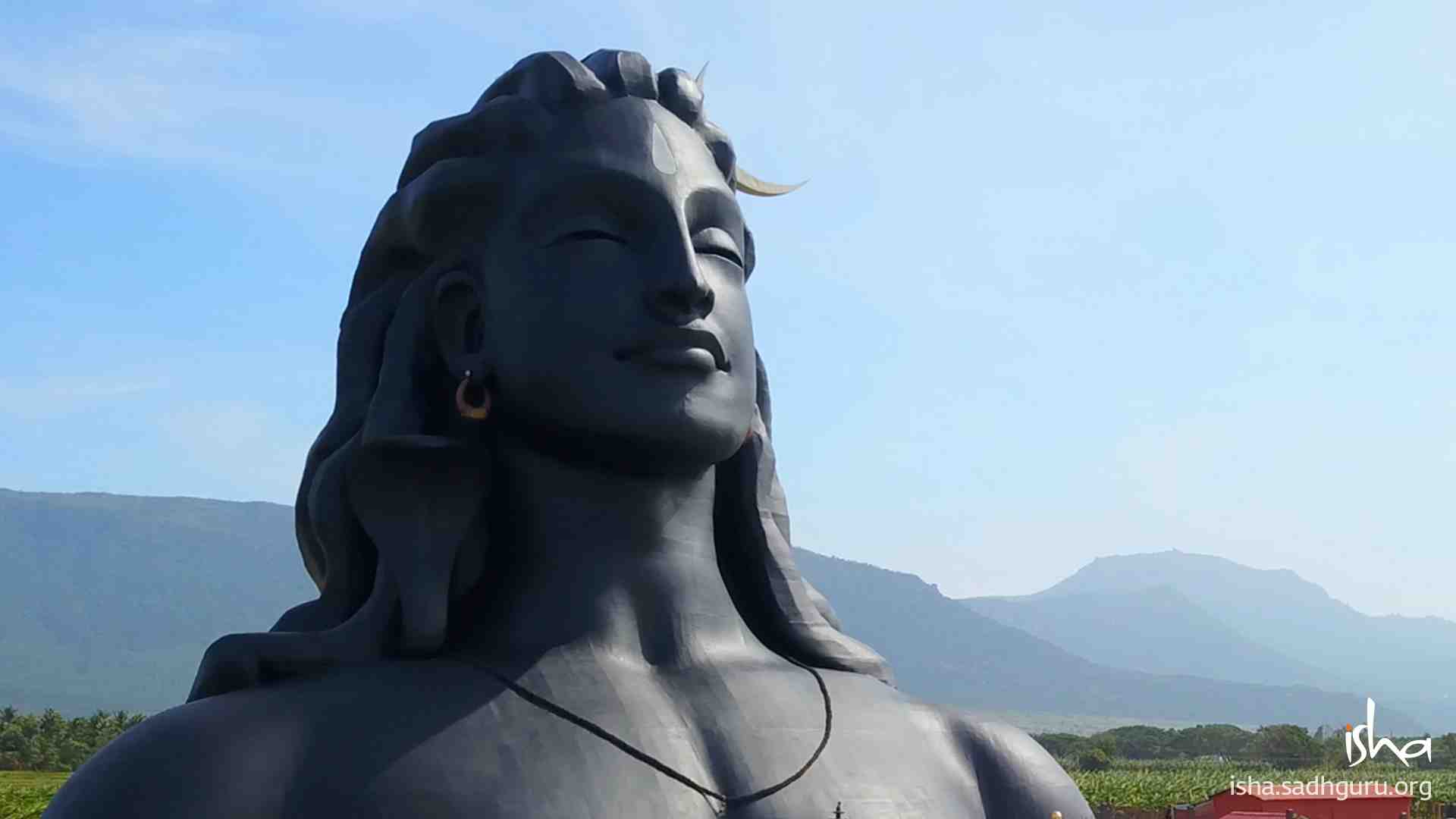 Download Shiva Wallpaper von der 112ft Adiyogi Statue Version 2